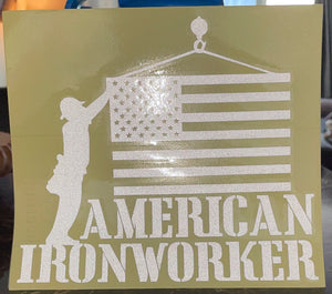 American Ironworker decal