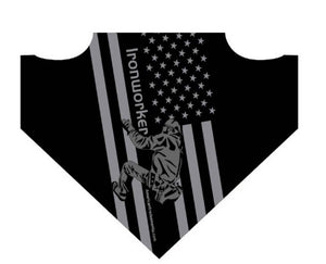 Ironworker  Bandana mask with free lunch atop a skyscraper sticker