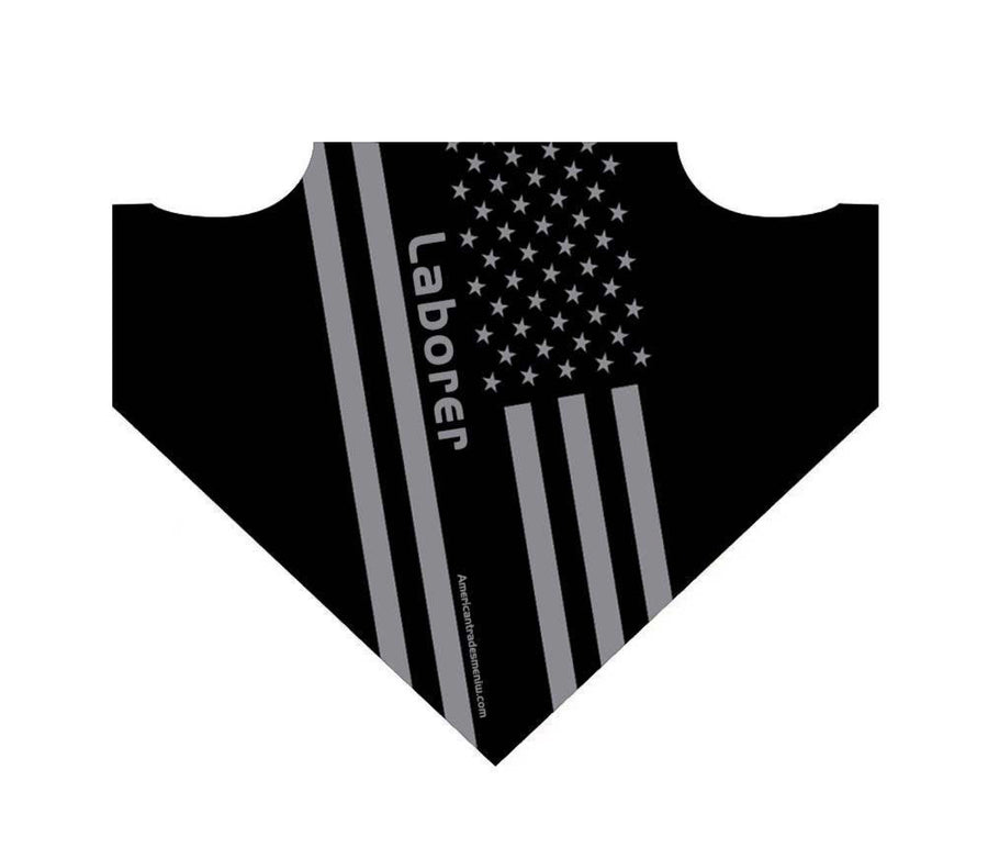 Laborer blacked out flag bandanna