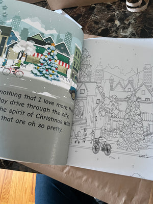 A Tradesmen Christmas story and coloring book